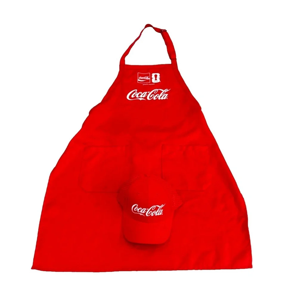 FIFA World Cup 2026 Soccer Coca-Cola Baseball Cap with Apron; Red